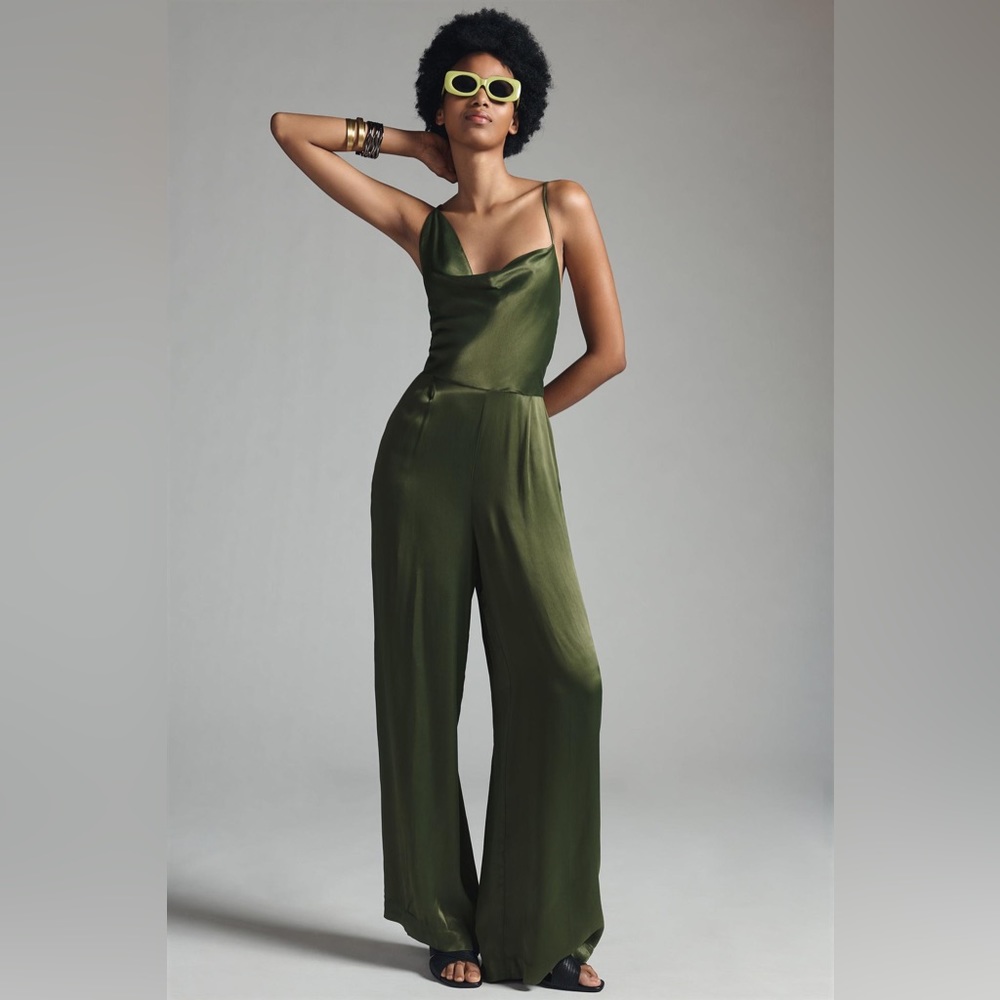 Anthropologie Cowl-Neck Jumpsuit